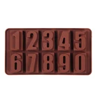 0-9 цифровые силиконовые формы для шоколада, инструменты для выпечки тортов, десертов, украшения сделай сам, самодельная форма с одним сложным количеством