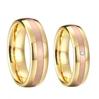 Обручальные кольца Love Alliance, кольца из карбида вольфрама для мужчин и женщин, золотистые двухцветные парные кольца для помолвки, свадебное кольцо 4 мм6 мм8 мм