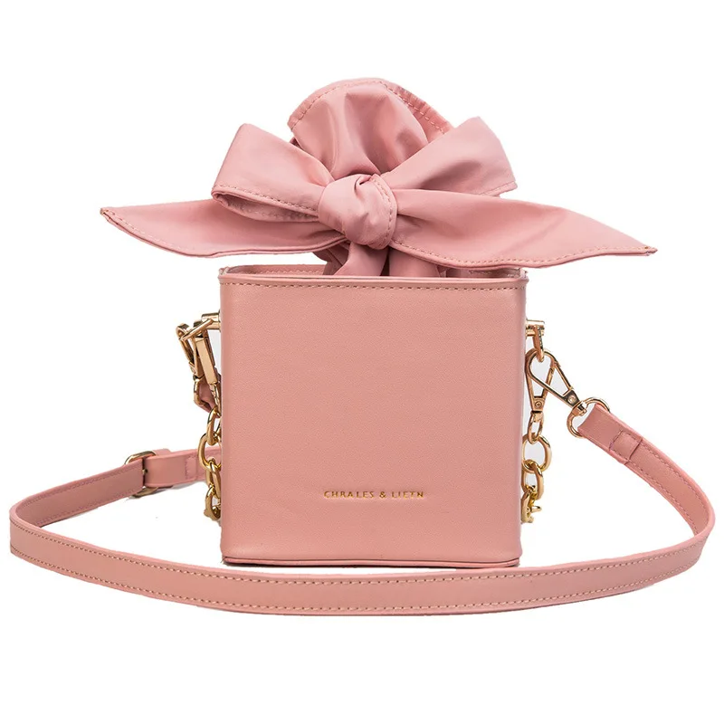 Pink WOBAG модная мини-сумка на шнурке, женская сумка-кошелек, маленькие дизайнерские дамские сумки с клапаном, сумки для девочек - Цвет: Pink