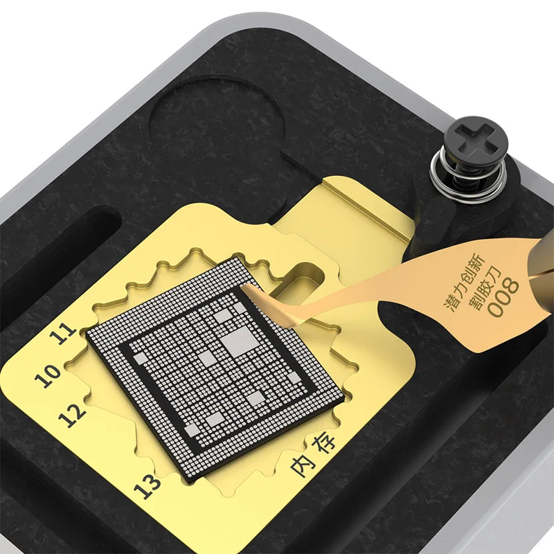 QIANLI Hot Stone 3 in1 fingerprint hard drive CPU for iPhone 7- MAX- 11 Pro Max constant temperature removal glu platform | Инструменты