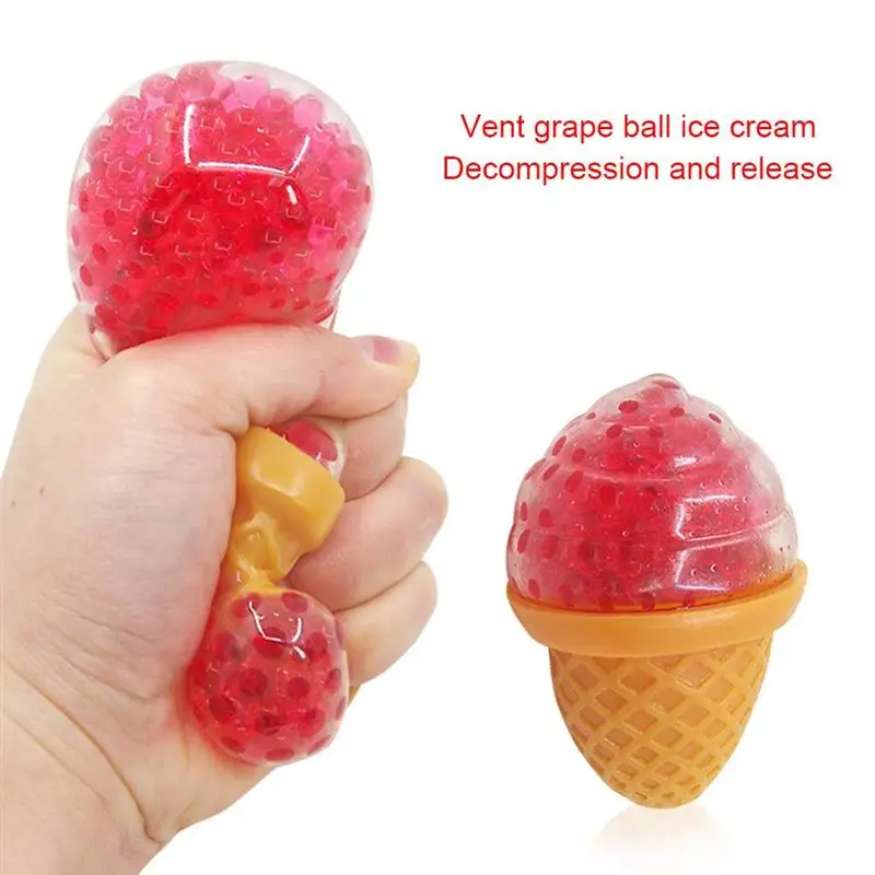 1 шт. разные цвета мороженого винограда мяч игрушка для Снятия Стресса Squeeze