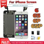 Полный ЖК-дисплей для iPhone 6 6S Plus, iPhone 6P 6SP LCD ЖК-дисплей, сенсорный экран, дигитайзер, замена, полный набор, Ecran, с кнопкой Home + камера