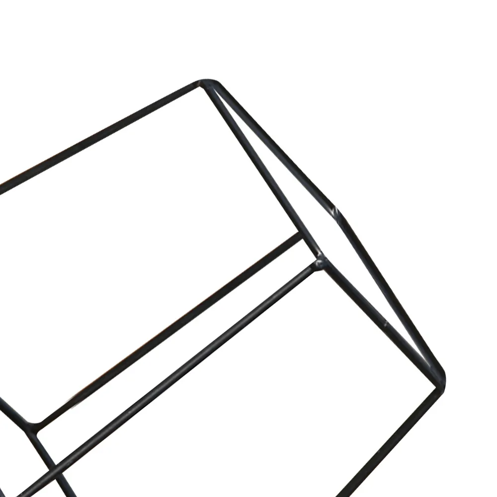 Planting Potted Plant Display Stand Square Shape Black Metal Flower Flowerpot Frame Pot Rack Creative | Дом и сад