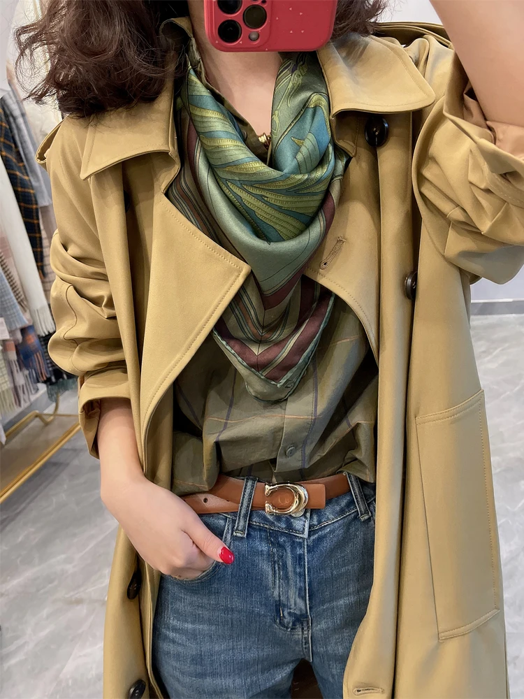 

Шаль из шелка тутового шелкопряда, 110 см, большой дизайнерский шарф, шаль, роскошный женский шелковый шарф, роскошный фирменный дизайнерский