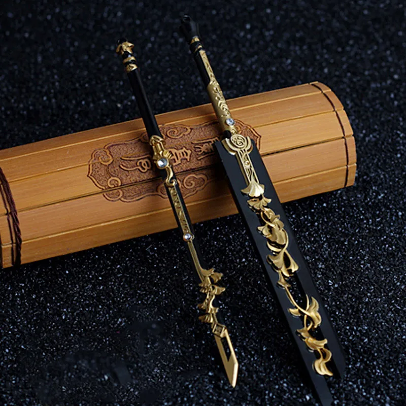 

Alloy Sword Game Character Weapon Model Antique Sheath Sword Ornaments Birthday Gifts Creative Toys Exhibition Props Ancient