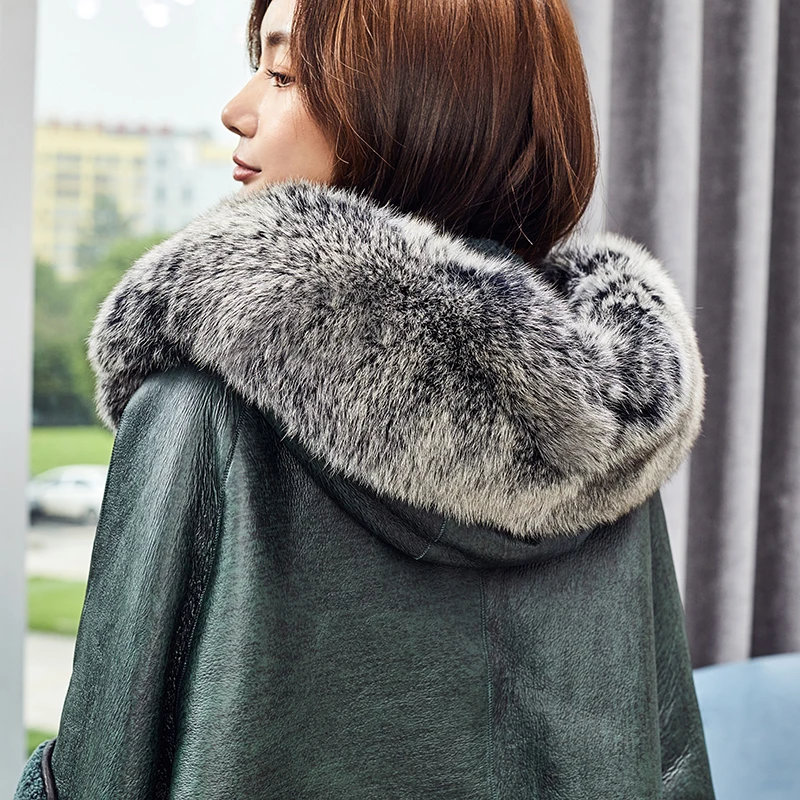 Женская Шуба из натурального меха мериноса зимняя шуба овечьей шерсти | одежда