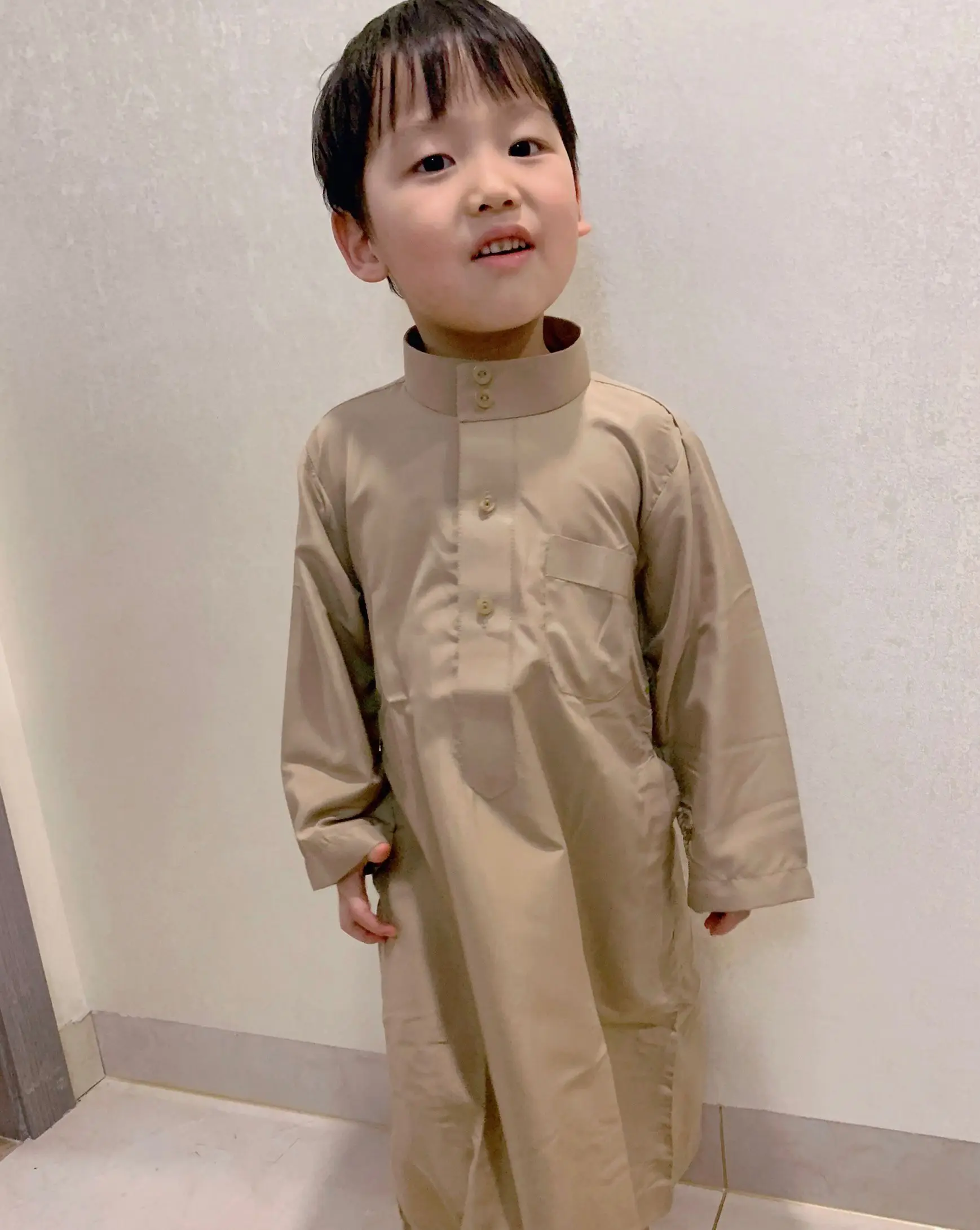 Мусульманская одежда для мальчиков Пакистанская абайя кафтан мужская из