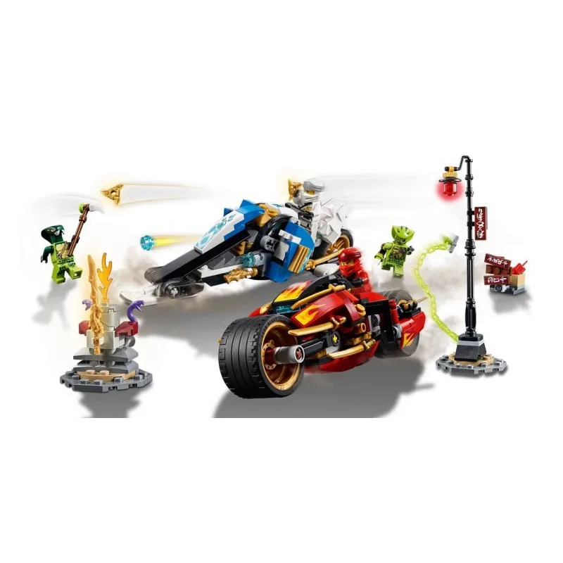 2019 Ninjagoes Kai's Blade Cycle и Zane's снегоход Фигурки Модели Строительные блоки