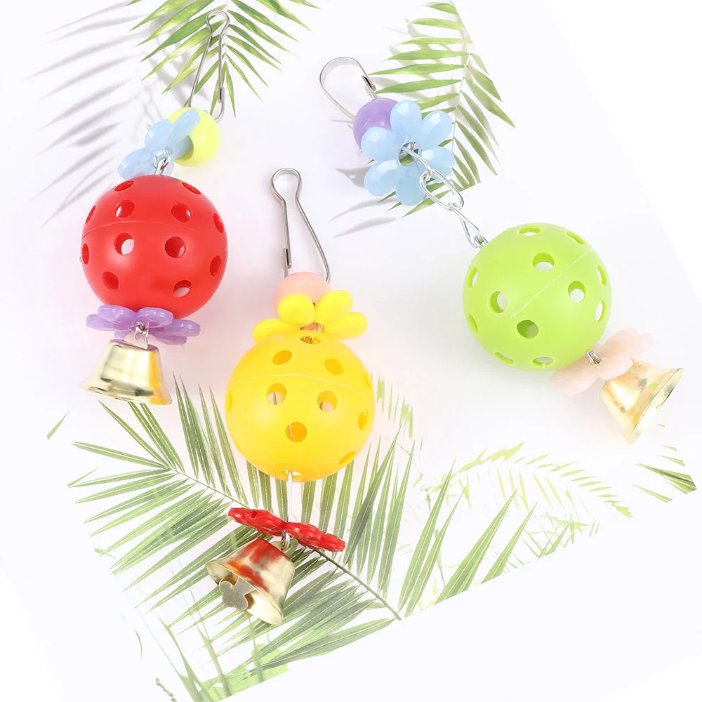 Подвесная игрушка-колокольчик для попугаев птица белка забавная цепочка игрушка