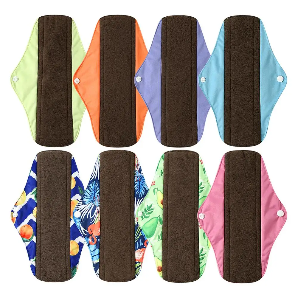 OhBabyKa прямые тканевые менструальные прокладки с цветной вкладкой PUL