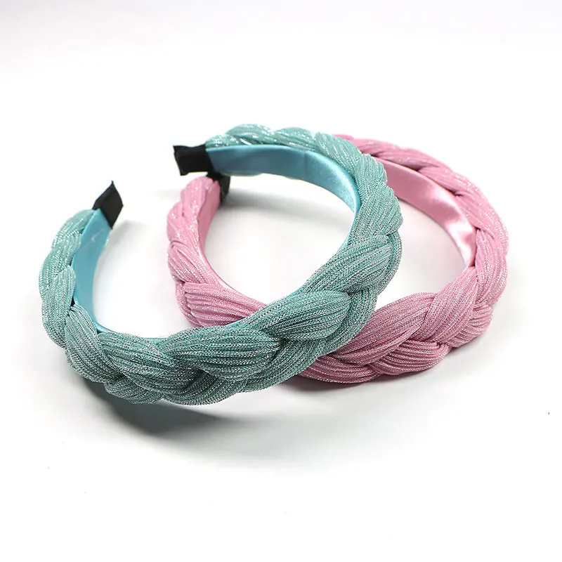 

Fioday New Braid Hairband for Women Hair Bands Girls Gold Wire Vintage Twist Turban Headbands for Female Hair Accessories