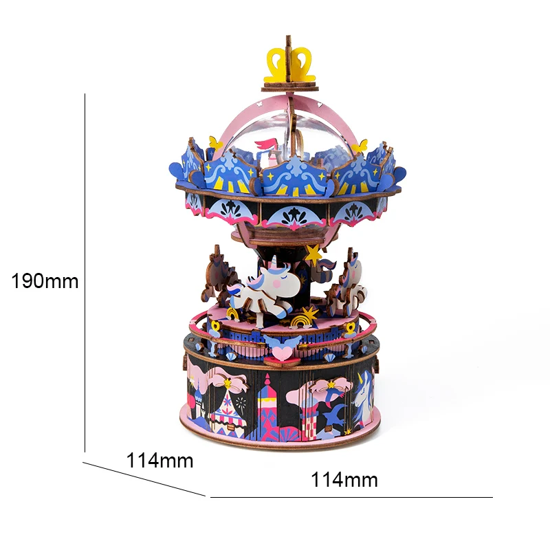 Игрушки Robotime Stem 3D деревянная головоломка музыкальная шкатулка для подарков | и