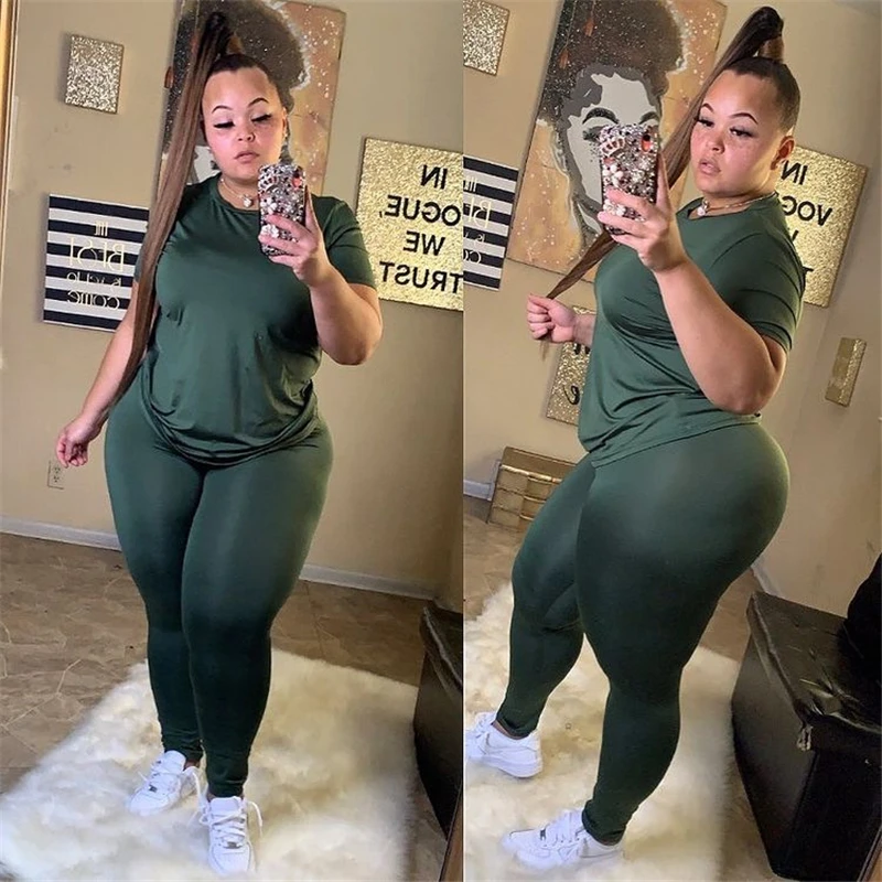 

Sport Set Women 2 Piece Outfit Summer Tops and Leggings Pants Sweat Suits Plus Size Joggingpak Dames Wholesale Dropshipping