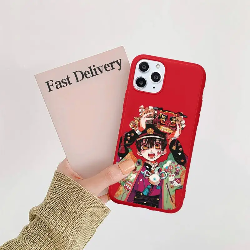 

Anime Toilet Bound Hanako Kun Phone Case Red Candy Color for iPhone 11 12 mini pro XS MAX 8 7 6 6S Plus X SE 2020 XR
