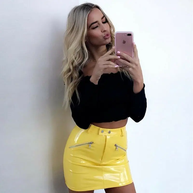 

Women Off Shoulder Long Sleeve Slash Neck Summer Crop Tops Elastic Casual Solid T-shirt Fashion Sexy Slimmer Skinny Fit Tees