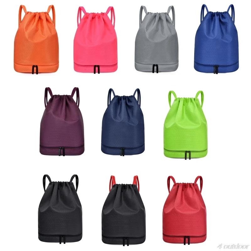 

Dry Wet Separated Sports Bag Travel Pool Beach Swimsuit Waterproof Gym Rucksack Drawstring Swimming Backpack D22 20 Dropshipping