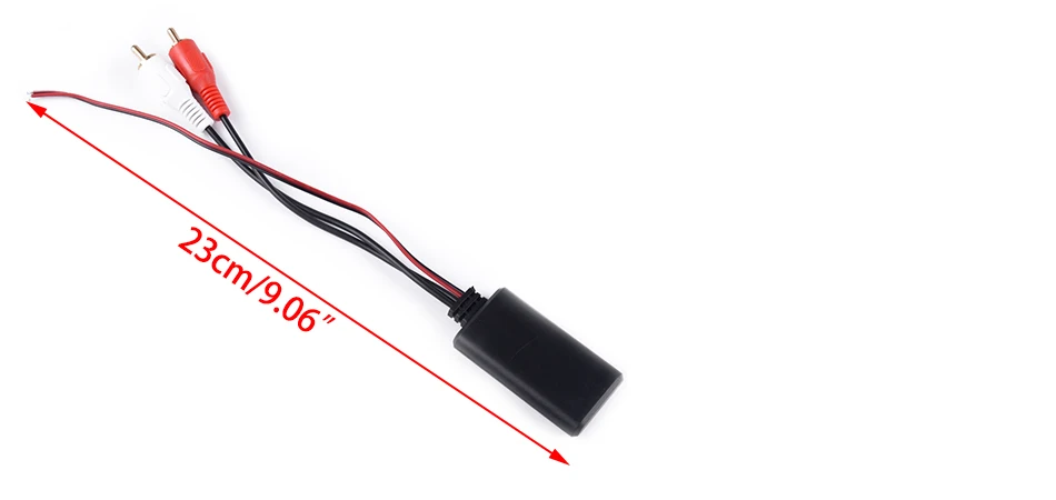 DWCX Авто Радио Стерео 23 см длина 2RCA AUX кабель адаптер беспроводной Bluetooth Музыка Аудио провода Универсальный