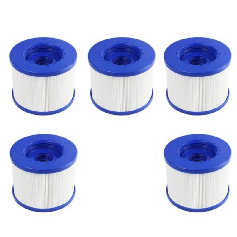 

5Pcs Spa Pool Filter Replacement Cartridge for CLUB Wave Spa, Inflatable Winter Swimming Hot Tub Filter Accessories