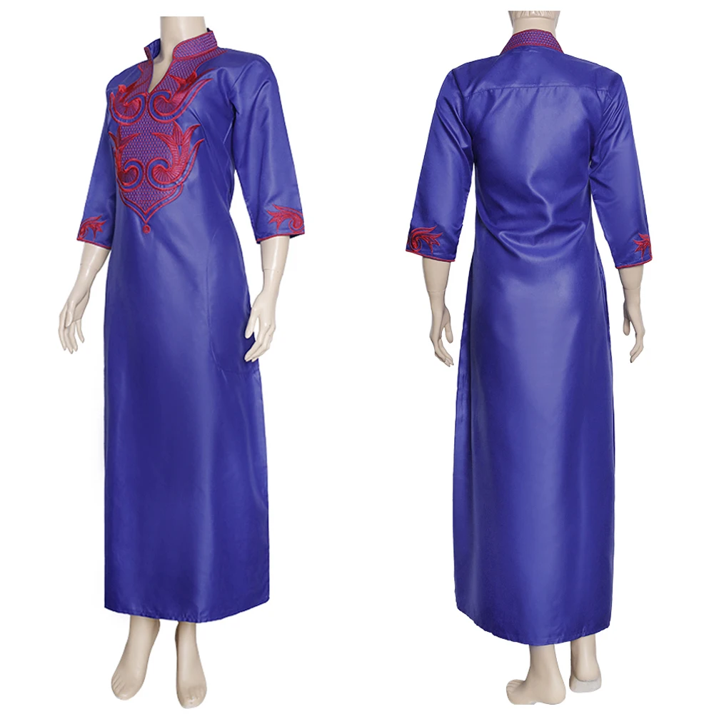 Женское платье макси с длинным рукавом H & D летнее в африканском стиле большие