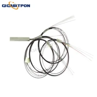 10pcs of 1x32 plc separator without connector 0 9mm goylator type bare fiber 1m plc steel pipe separator