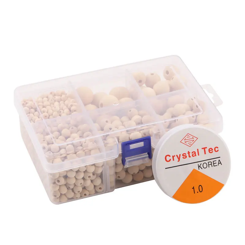 

Wholesale 10-25mm Natural Color Wood Beads Box Set Loose Spacer for Jewelry Making DIY Bracelet Necklace Supplies Accessories