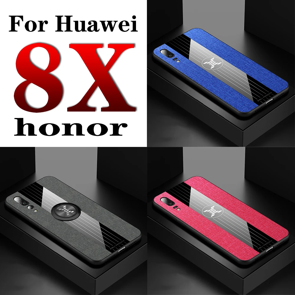 Honor 8 x case ring on for huawei honer 8x phone covr funda huawei8x huaweix8 onor hono x8 honor8x honorx8 bumper cases |