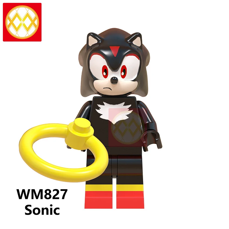 WM827 Sonic Playmobil Охотники за привидениями оставайтесь Puft строительные блоки Стич, Микки Маус gremlins E.T Базз Лайтер История игрушек игрушки для детей - Цвет: WM827 Sonic
