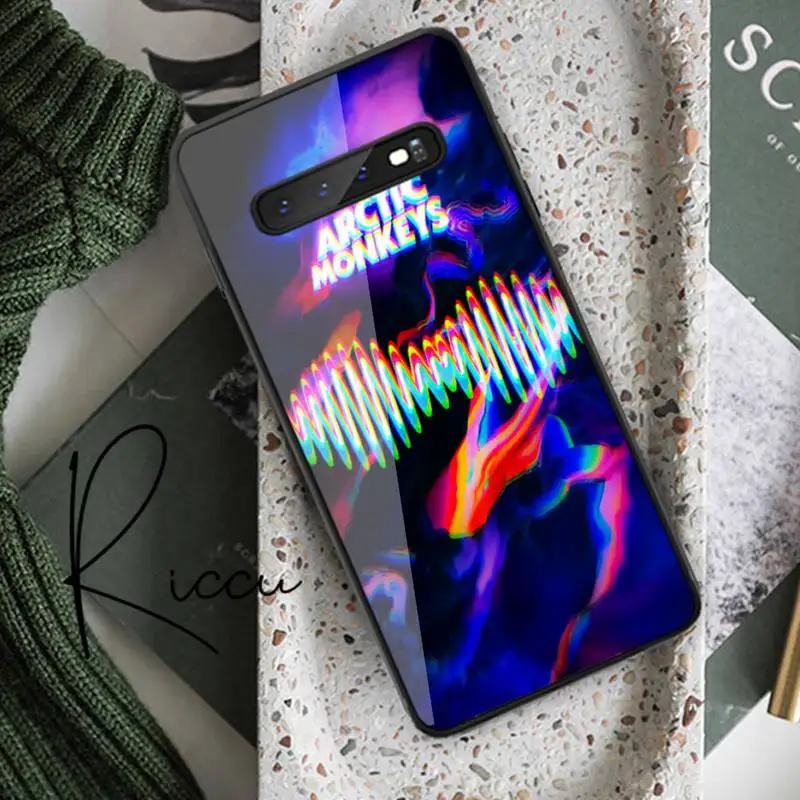 

Fashion art rock music Arctic Monkey Phone Case Tempered Glass For Samsung S20 Plus S7 S8 S9 S10E Plus Note 8 9 10 Plus A7 2018