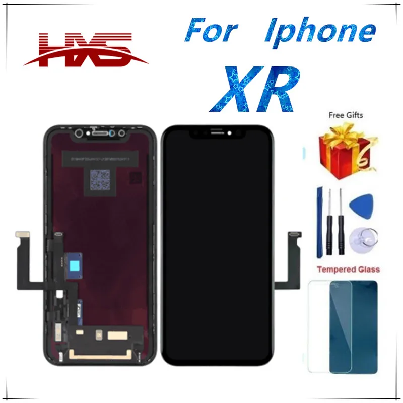 [H.X.S] OEM для Apple iPhone XR ЖК-экран и дигитайзер в сборе с заменой рамы! (черный) |