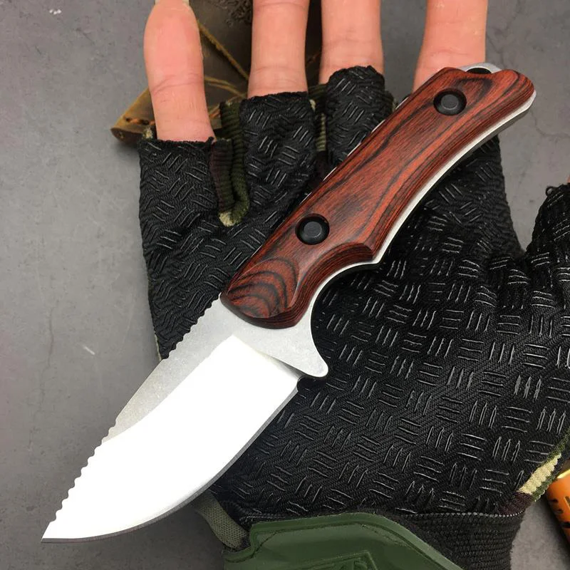 

Hunt Hidden Canyon Hunter Fixed Blade Knife 2.79" S30V Drop Point, Stabilized Wood Handles pocket tactical knife fishing knife