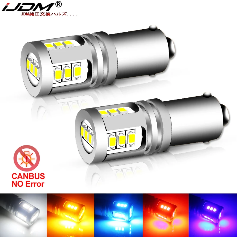 IJDM T4W BA9S светодиодная лампа BAX9S H21W BAY9S светодиодсветодиодный 12 В 24 H6W H5W для