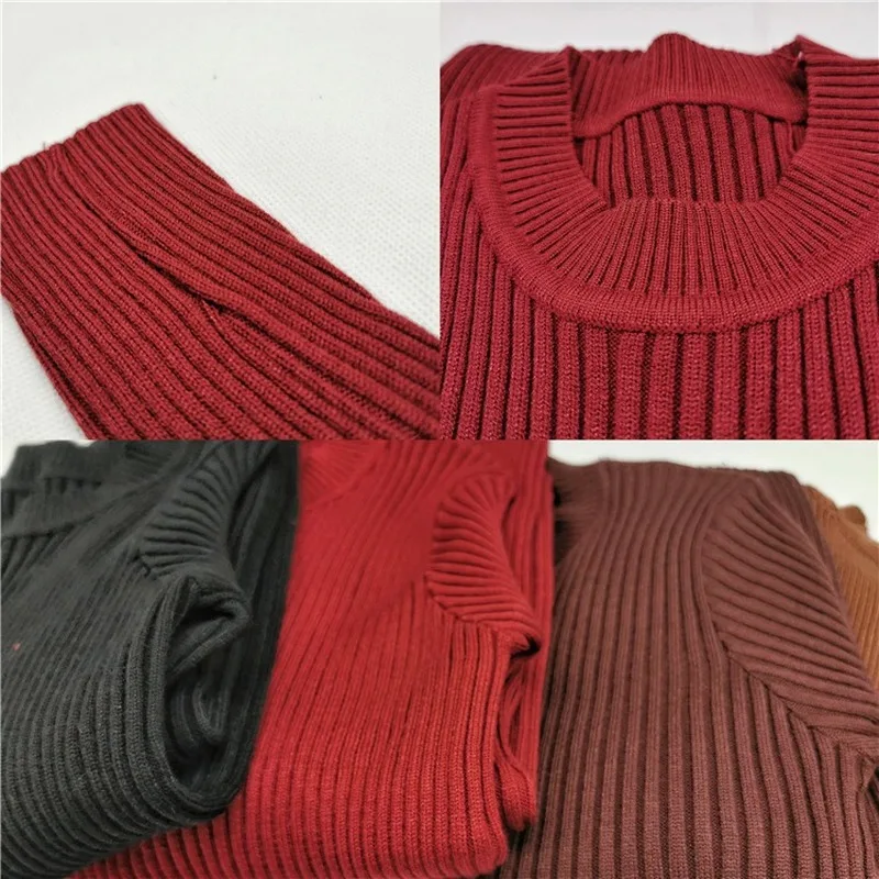 

Donsinet Muslim Dress Women Muslim Fashion Long Sleeve Pullover Knitted Long Dress Abaya Dubai Abaya Turkey