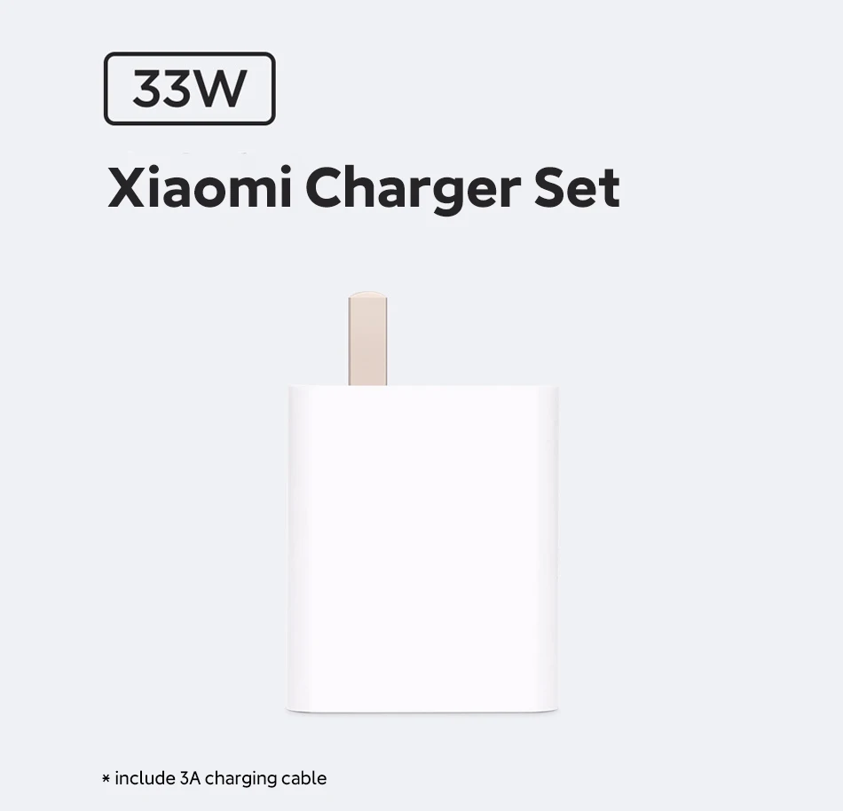 Зарядное устройство Xiaomi с кабелем USB Type-C 33 Вт 3 А