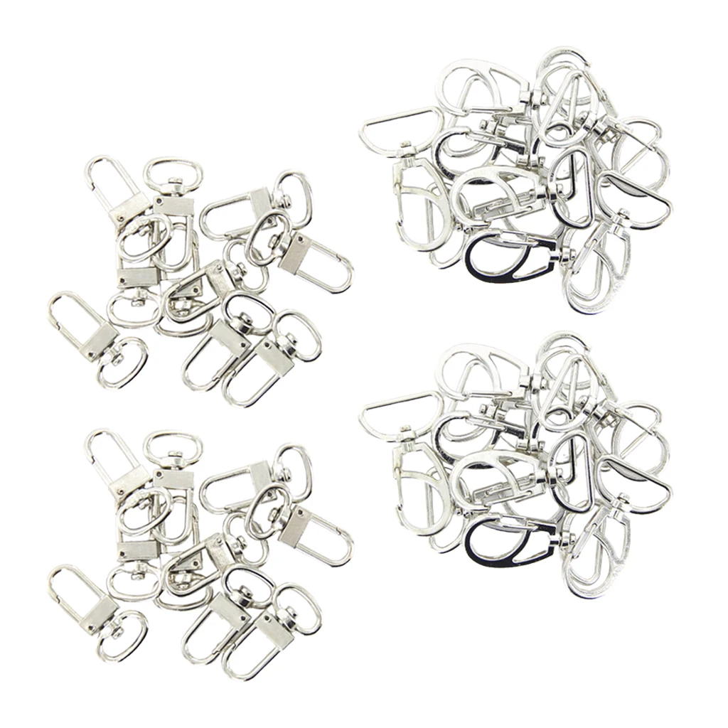 

40 Pcs Hummer Swivel Trigger Clasps Clips Keychain Hooks for