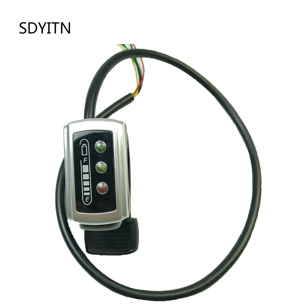 SDYITN 1 шт. Wuxing 106DX детали для электровелосипеда палец дроссельной заслонки ручка с накатанной головкой Ручка Батарея индикатор, фара для электровелосипеда в скутер Мощность Дисплей