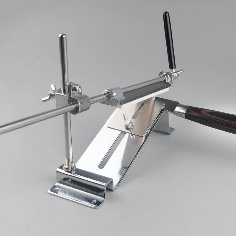 ВидеоRuixin Про Стальной профессиональный инструмент для заточки ножей Заточной станок Кухонные аксессуары Устройство для заточки Бар Алмаз