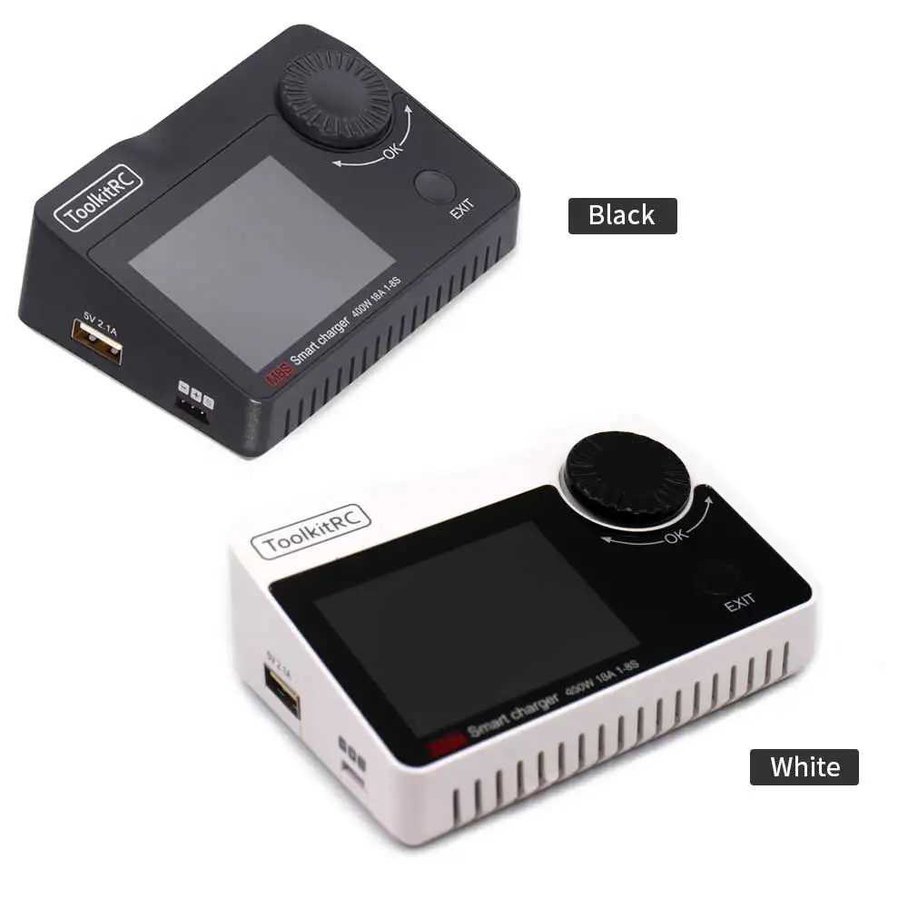 Балансирующее зарядное устройство ToolkitRC M8S 400 Вт 18А с цветным экраном для батарей