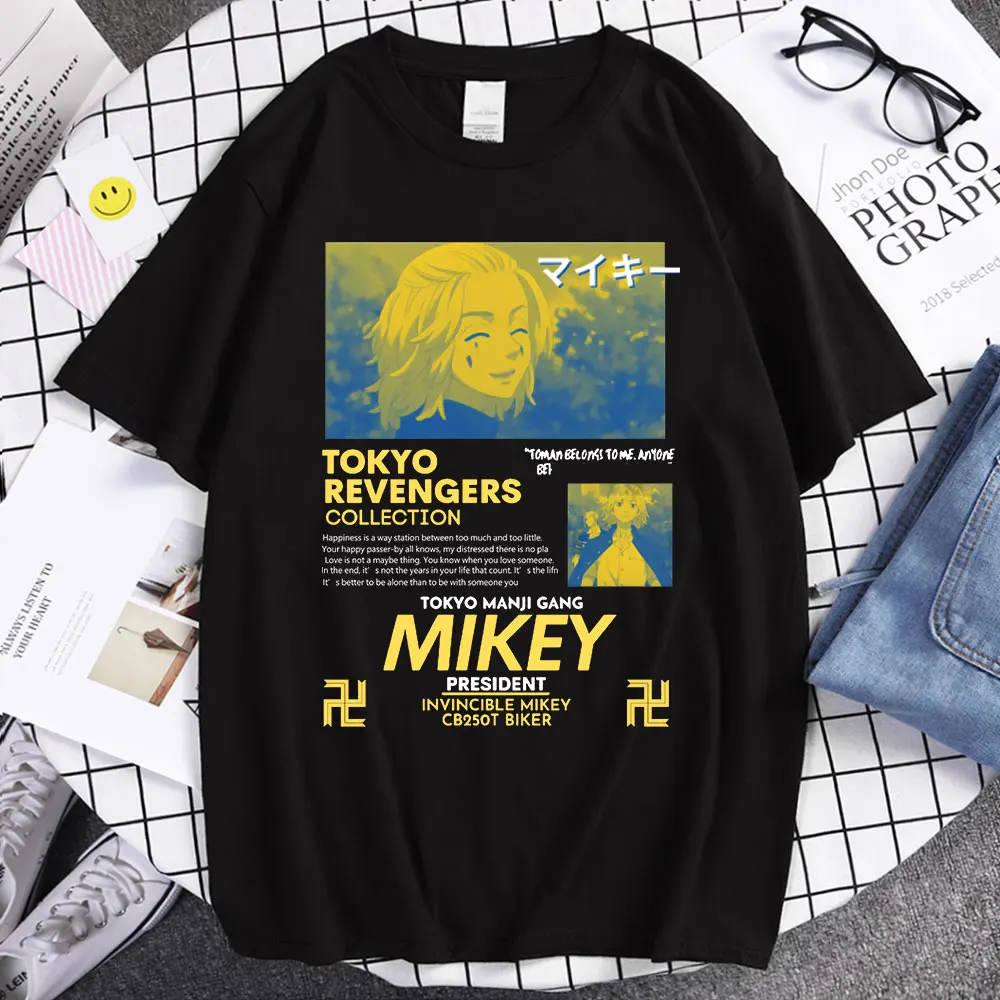 

2021 Classic Tokyo Revengers Vintage Summer Tees Plus Size Tops Cotton Men Clothing Harajuku O-Neck T-Shirts New Couple Clothing