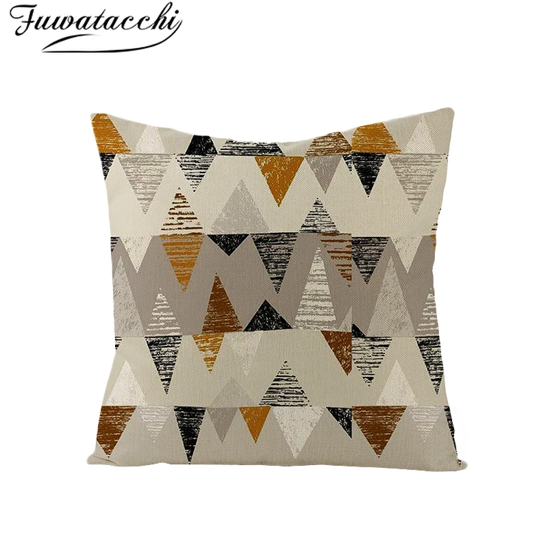 Постельное белье с геометрическим узором Fuwatacchi наволочка принтом одуванчиков