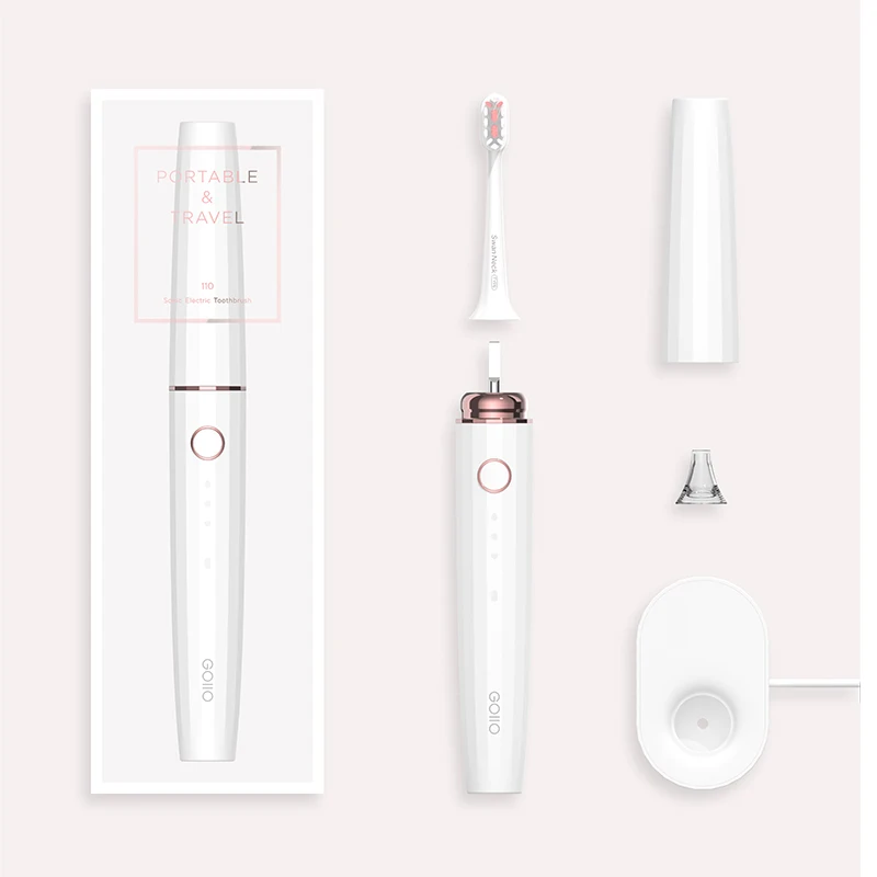 

Sonic Portable Electric Toothbrush 3 Brushing Mode Wireless Inductive Charging Waterproof For Traveling Smart Home