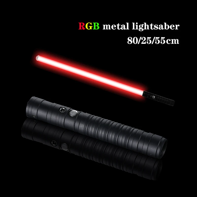 

Laser toys Lightsaber Metal Weapon Light Saber Flashing RGB Sword Sabre De Luz Kpop Lightstick Espada Rave Brinquedos Toy