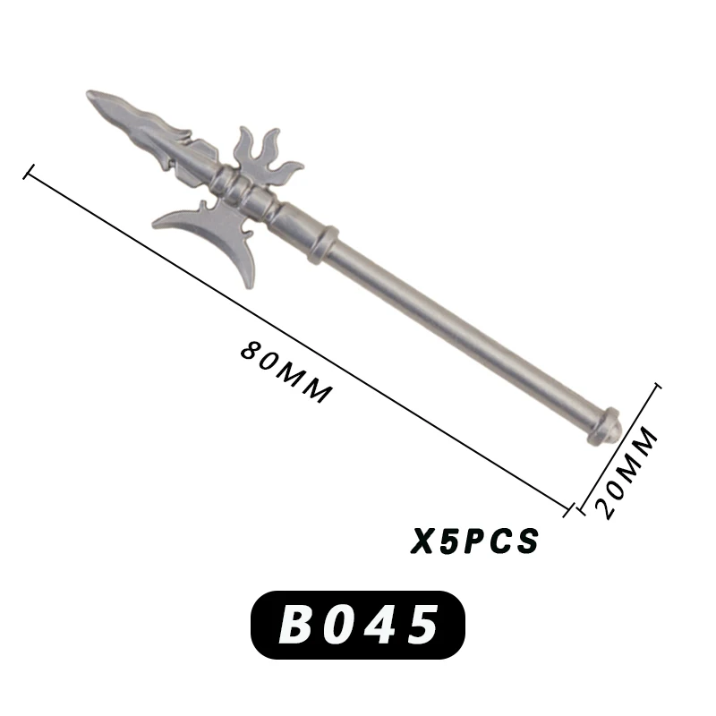 Средневековые времена военное оружие меч копья пистолет солдат для 4 см мини