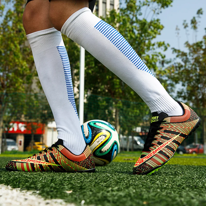 

Students Cleats Training Football Boots Sport Sneakers Soccer Shoes Kids Boys Girls Children Sneakesr