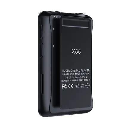 Новинка! портативный мини MP3-плеер RUIZU X55 с Bluetooth и клипсой, спортивный музыкальный плеер с поддержкой FM, записи, электронной книги, видео, шагомера