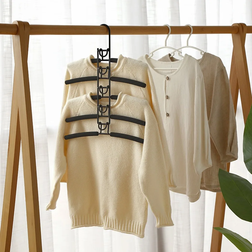 

Multi-Layer Clothes Hanger Coat Hangers For Top Dress Shirts Non-Slip Garment Clothes Hanger Space-saving Torage Shelf Organizer