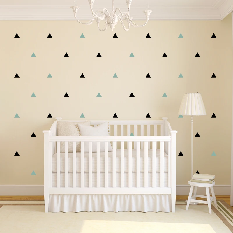 Наклейки для декора комнаты маленькой девочки Золотой стикер на стену в форме