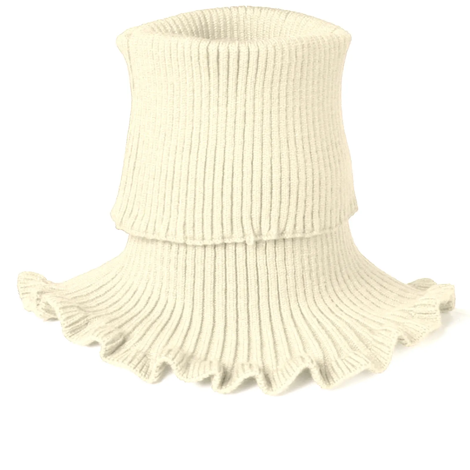 

Men Detachable Turtleneck Collar Solid Color Scarf Neck Collar Warmer Cover Knitted Faux Fake Neck Gaiter for Autumn Winter Wear