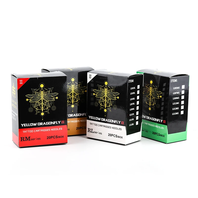 

20pcs Tattoo Needles RL/RS/RM/M1 Disposable Sterile Tattoo Cartridge Needles For Tattoo Machine Pen Round Liner Shader Supplies