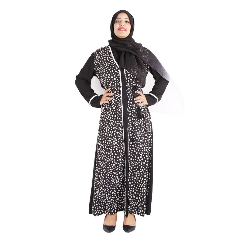 

Muslim Fashion Ladies Robe Abaya Middle East Dubai Saudi Arabia Turkey Black Cardigan Robe Dress Kaftan 2021 Jilbab Caftan