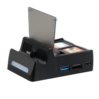 type c charging dock for switch to tv high definition console gamepads charger station converter base video game accessories